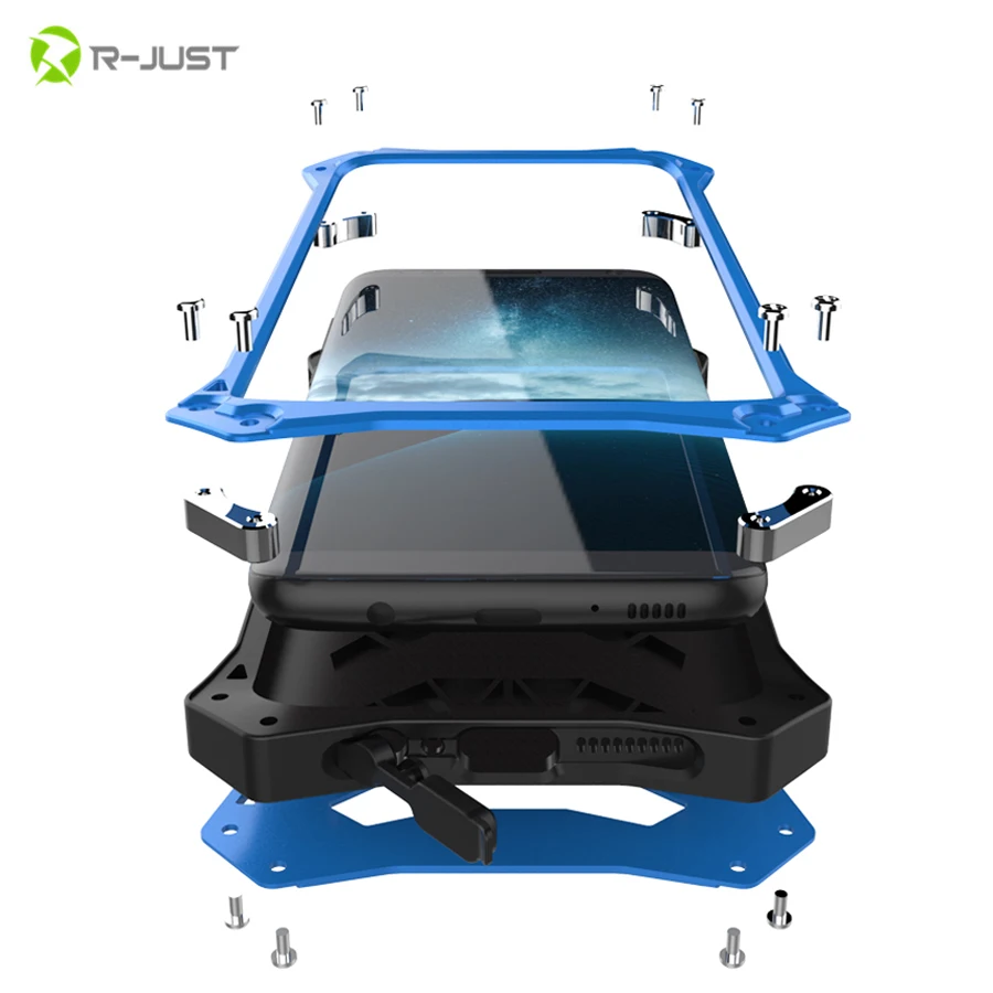 

R-JUST High quality Phone cases sFor Samsung galaxy S8 case For Samsung S8 plus Housing Cover Armor metal aluminum cover case