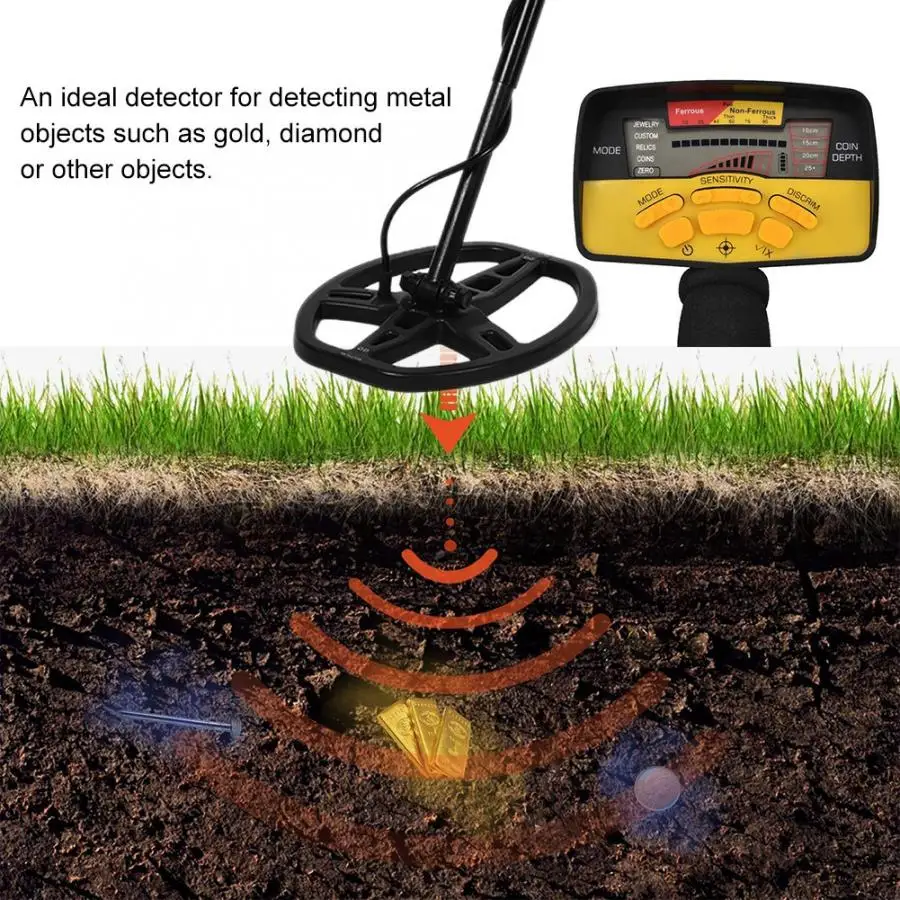 

Security Metal Detectors MD990 Underground Metal Detector Treasure Gold Handheld Detection Waterproof