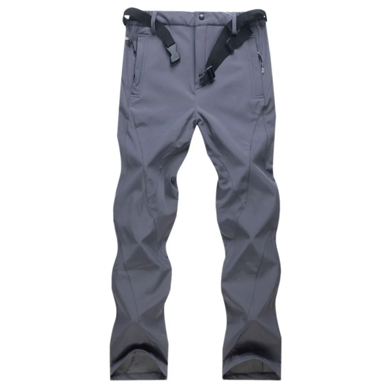 

Male Windproof Pants Thick Warm Fleece Softshell Pants Outdoor Trekking Hiking Pants Waterproof Fishing Skiing Trousers