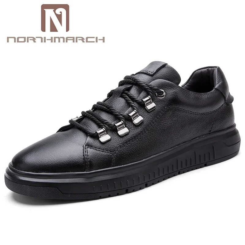 

NORTHMARCH Spring Summer Genuine Leather Men Shoes Men Casual Shoes Breathable Sneakers Zapatillas Deportivas Men Flats Shoes