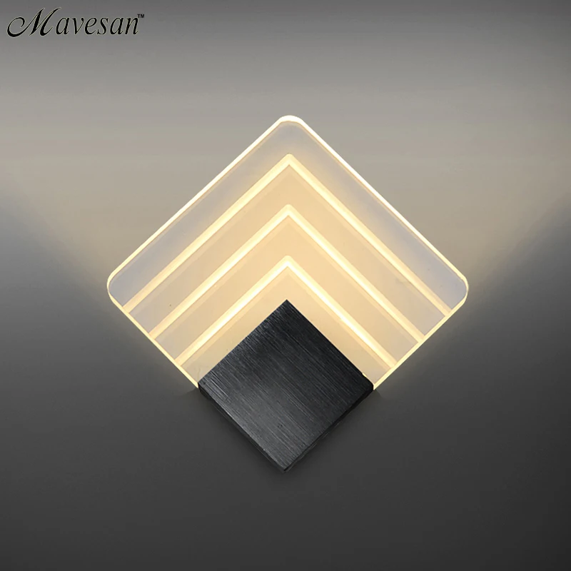 Skup Nowoczesna lampa sufitowa led do łazienki sypialnia 6W kinkiet biały kryty lampa oświetleniowa AC85 265V oświetlenie naścienne led oświetlenie wewnętrzne