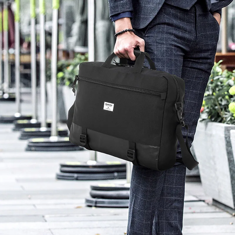 KINGSLONG, многофункциональные мужские портфели, 15,6 дюймов, сумка для ноутбука, мужская деловая сумка через плечо, сумки через плечо
