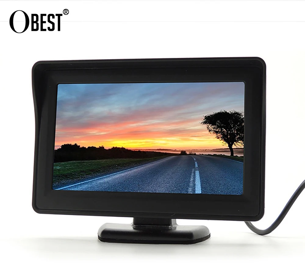 

OBEST HD Shooting 4.3 Inch TFT Rear View Camera and Monitor System Car HD LCD Display Vehicle Parking System for Backup Camera