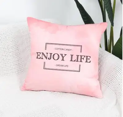 الوردي نمط الشمال المخملية cusion غطاء رمي كيس وسادة أريكة السرير المخدة مكتب وسادة أريكة يغطي