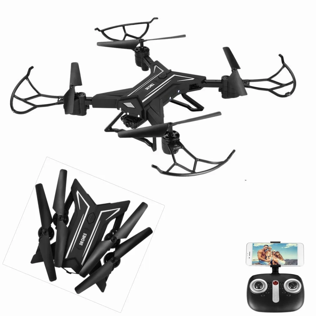 

KY601 0.3MP WiFi Quadcopter Aircraft Aircraft Headless Mode Remote Control Helicopter Mini Drone Black Silver Quadcopter
