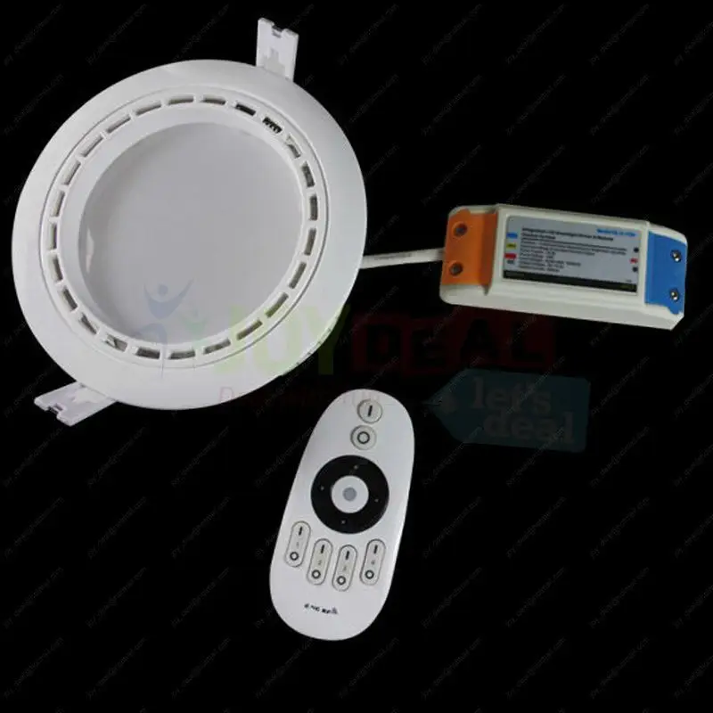 

2.4G 12W Dual White CW/WW Dimmable WiFi Color Temeprature & Brightness Adjustable LED Downlight + 4-zone RF Wireless Remote