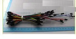 2*65 шт. мужчинами Solderless Гибкая Макет соединительный кабель Провода 65 шт. для Arduino
