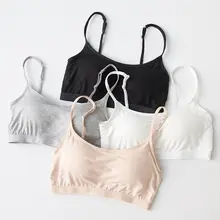 Сексуальный женский цельный укороченный топ, Camisoles, беспроводная мягкая майка, сексуальная открытая спина, женские укороченные топы, регулируемые лямки, эластичный кроптоп