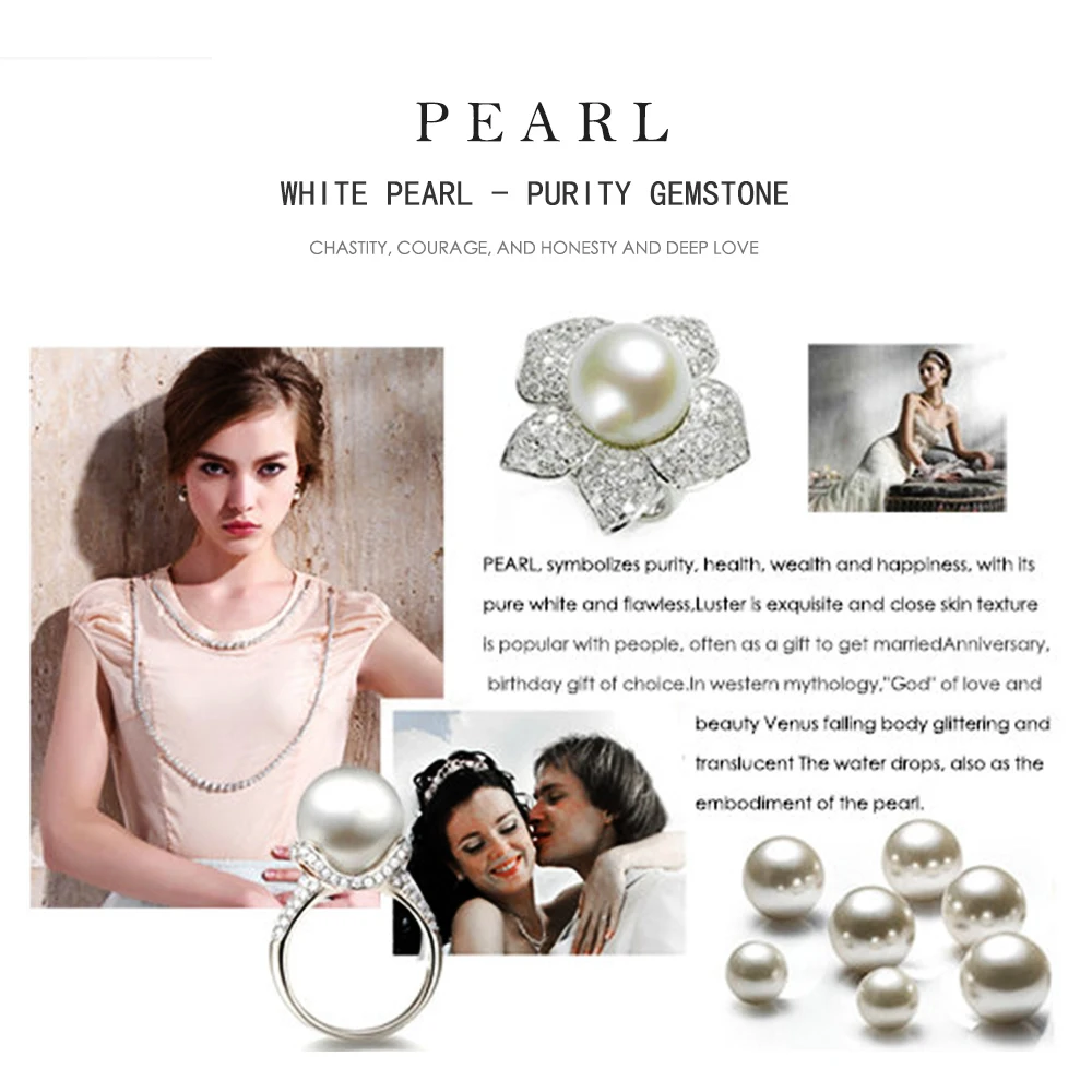 Natural Gemstone Pearl White Freshwater LMPEARL