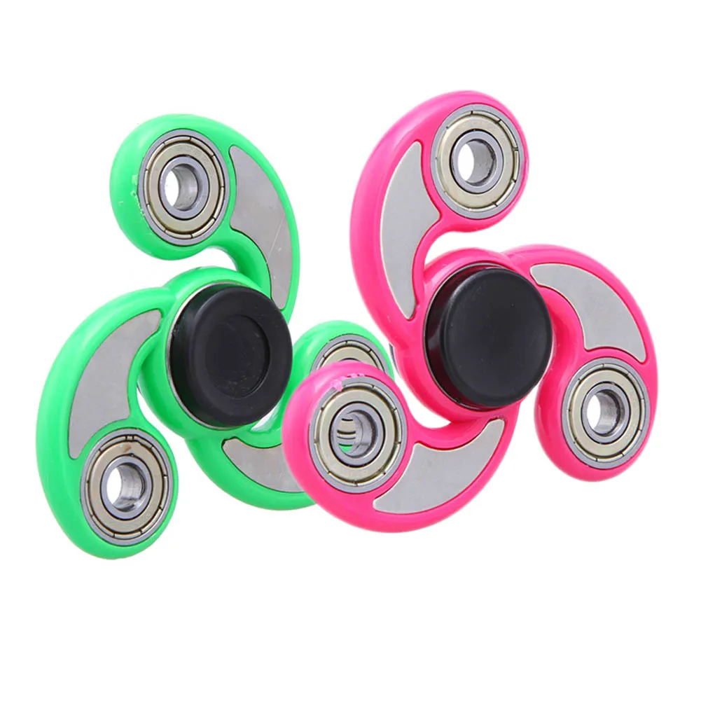 

6 Colors Fidget Spinner Finger ABS EDC Hand Spinner Tri For Kids Autism ADHD Anxiety Stress Relief Focus Handspinner Toys Gift