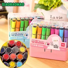 Моющиеся упаковка маркеров фломастеры толстые головка чистящей щетки, 12/18/24/36 цветов на выбор, для детей на Рождество, подарок на день рождения