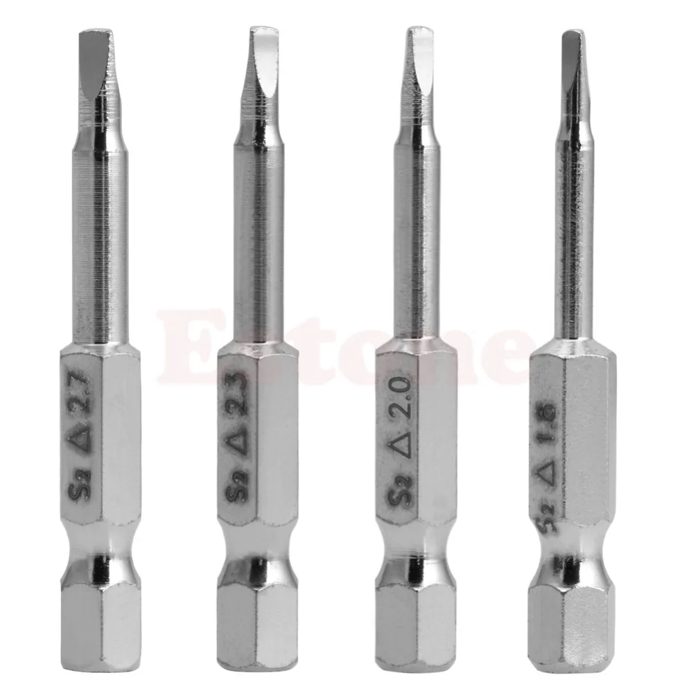 

4Pcs/Set Magnetic Triangle Head Screwdriver Bits S2 Steel 1/4 Hex Shank 50mm New Nice Gifts