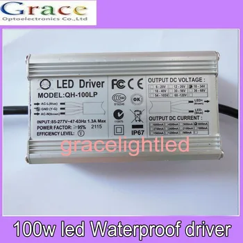 

100W LED Driver 3000mA DC18-34v Power Supply IP67 Waterproof Constant Current FloodLight Driver For High Power LED