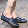 2022 Summer Breathable Mesh Shoes Mens Casual Shoes Genuine Leather Slip On Brand Fashion Summer Shoes Man Soft Comfortable ► Photo 3/6