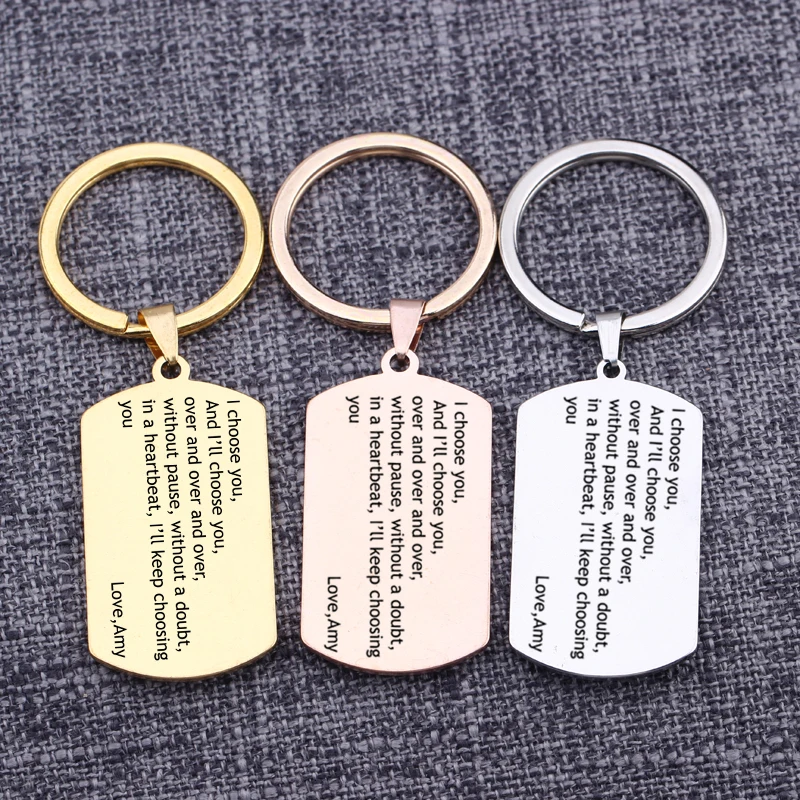 

Valentine`s Day Gift Key Tag For Couples Lovers Girlfriend Customized Keychain Personality Specialised Key Ring Car Bag Charm