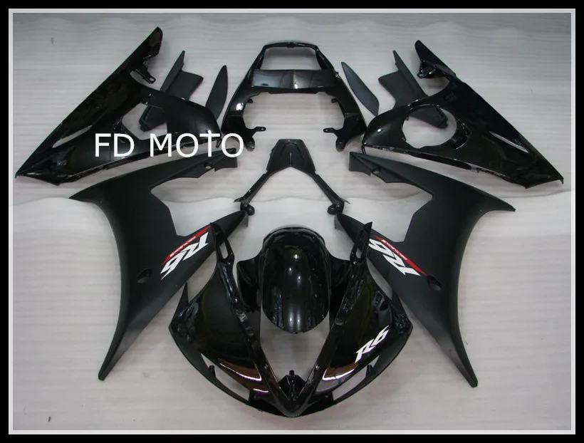 Мотоцикл черный рояльный ABS пластмасс обтекателя комплект для Yamaha R6 лет 98 99 00 01 02 2