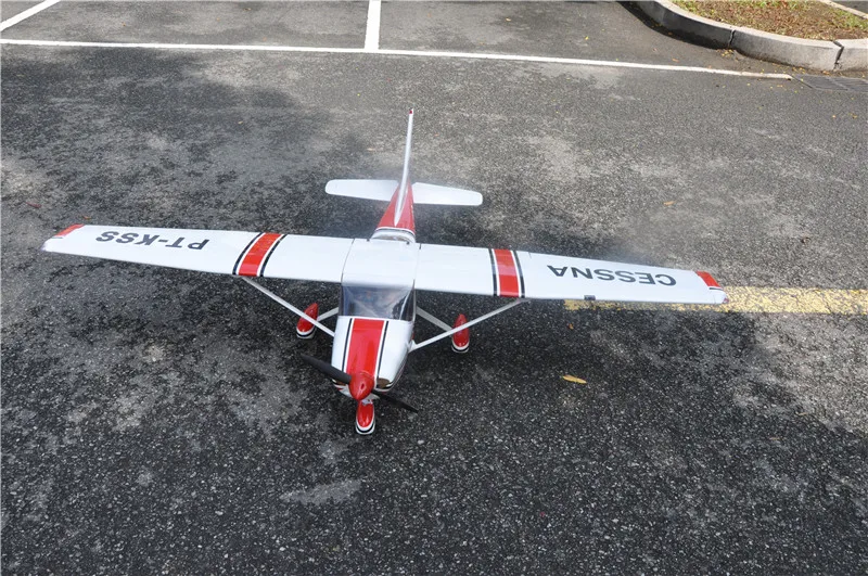 Радиоуправляемый самолет чессна 182 Red Balsa Wood с фиксированным рукавом