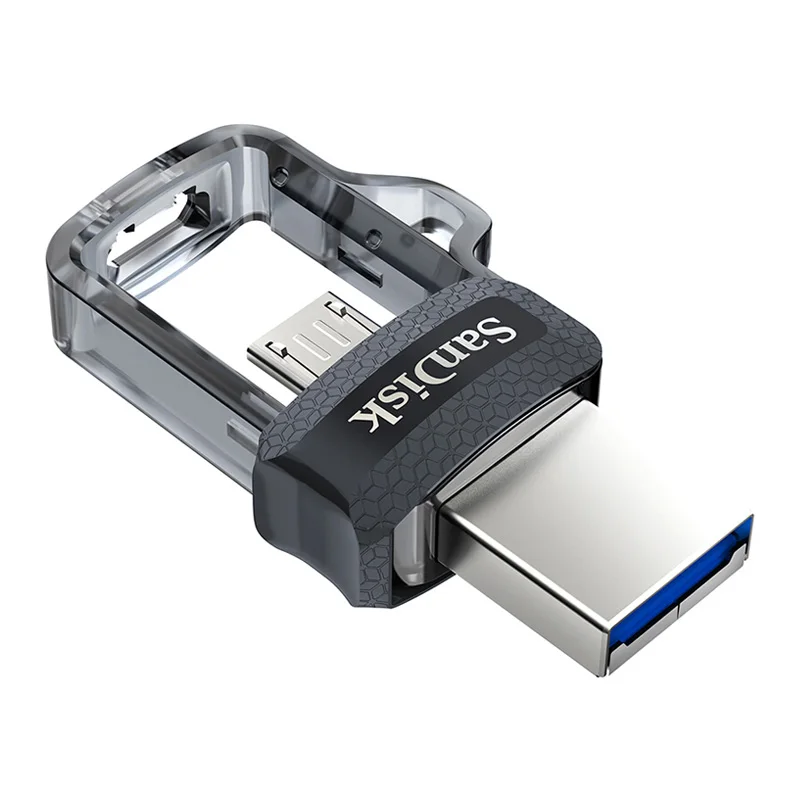 SanDisk OTG Dual USB Flash DrivePen 16 GB 32 ГБ, 64 ГБ и 128 ГБ накопитель USB 3,0 150 МБ/с. USB флэш-накопитель для ПК и телефонах Android