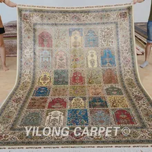 Yilong 6'x9' садовый ковер ручной работы vantage ручной работы четырехсезонный коврик с рисунком(QZT27A6x9