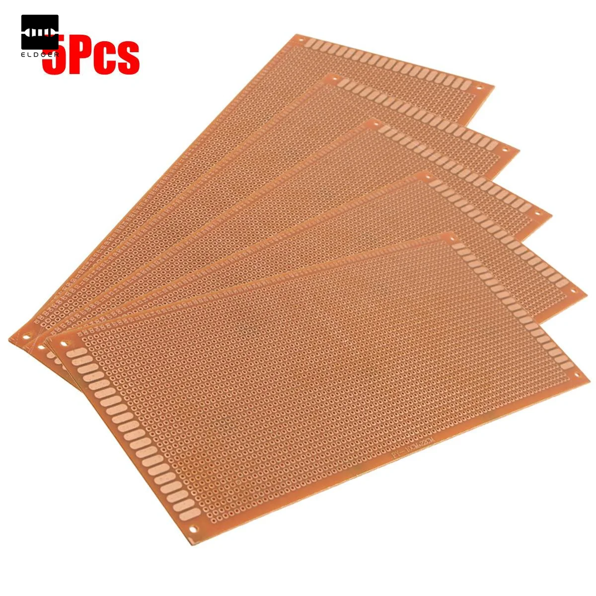

New Electric Unit 5pcs 10cm x 22cm Single Side Copper Prototyping Paper PCB Printed Circuit Board Prototype Breadboard #MK-6