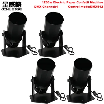 

Free Shipping 4pcs/lot 1200W Confetti Machine DMX512 Control for Stage Light & Decoration and Wedding