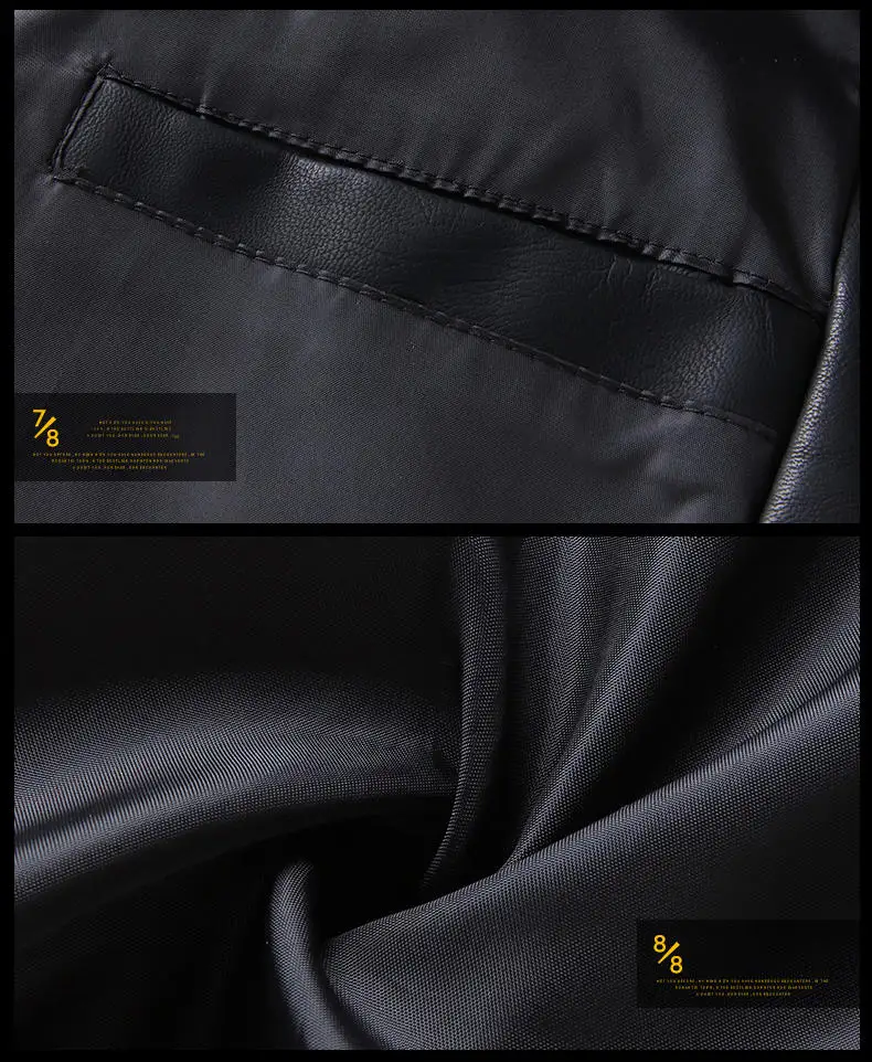 Leather Jackets Men Autumn Winter Male Leather Clothing Men Jacket Business Casual Coats MuLS Brand PU Leisure Mens Suede 4XL 6