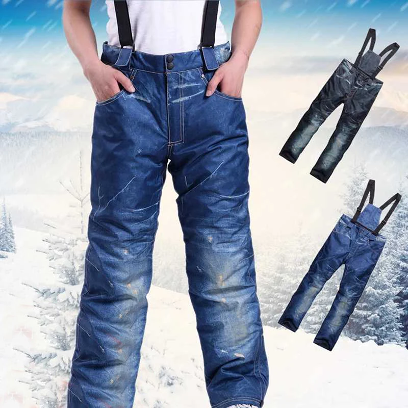 

Outdoor Ski Pants Men Winter Profession Snowboard Pants Waterproof Windproof Snow Trousers Breathable Warm Ski Clothes S-3XL