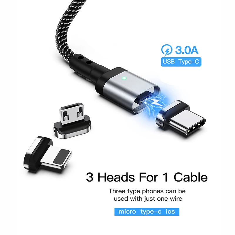 Suntaiho المغناطيسي شاحن المصغّر usb C كابل نوع C ل Xiaomi اللعب note7 سريع كابل شحن لهواتف سامسونج S10 الهاتف iOS 12 ل iphone
