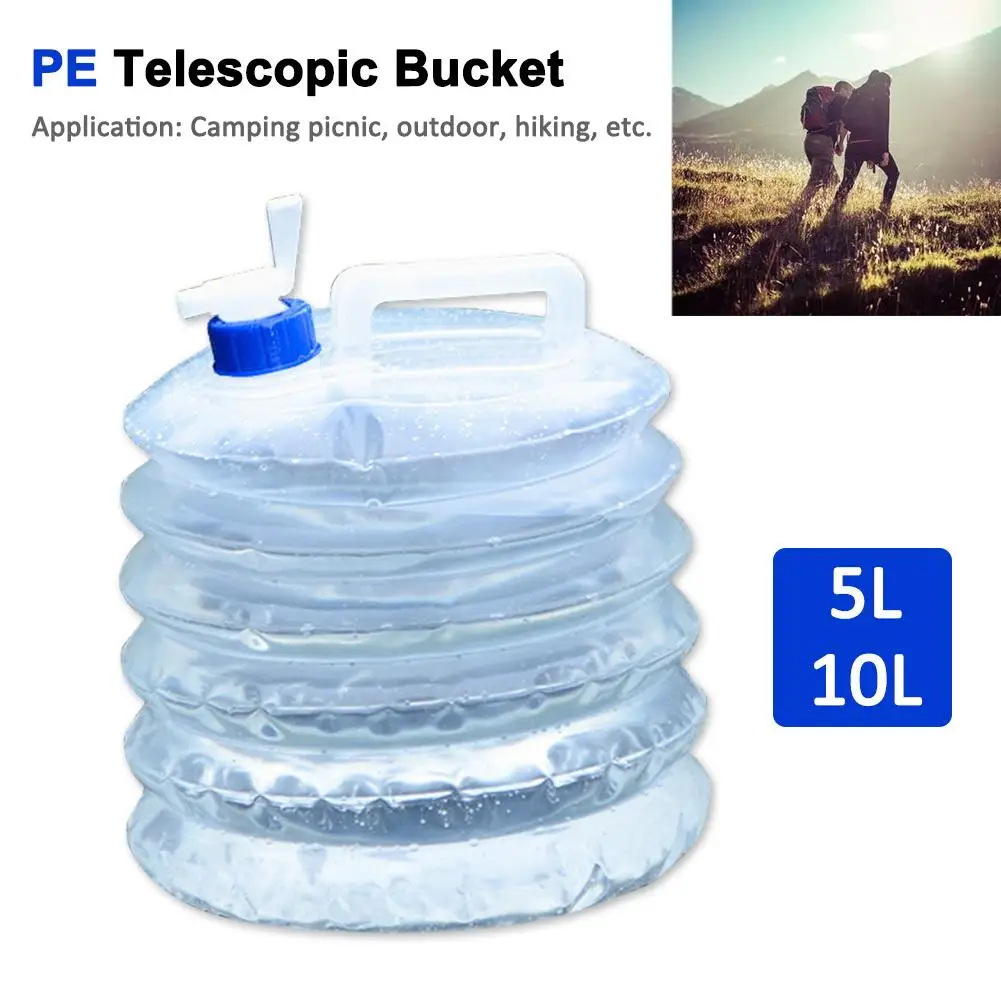 

Outdoor Camping Mountain Climbing Picnic PE Telescopic Bucket Portable Folding Water Bag 308 Jul 24
