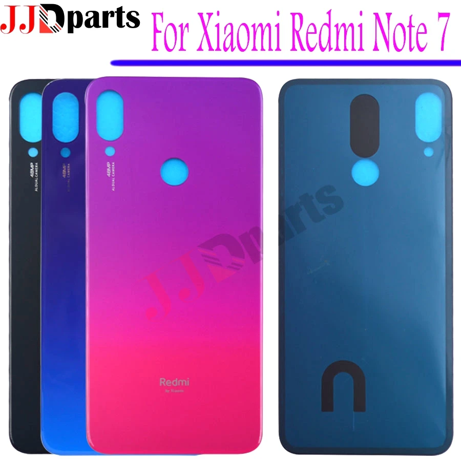 For Xiaomi Redmi note 7 Battery Cover Back Glass Panel Rear Door