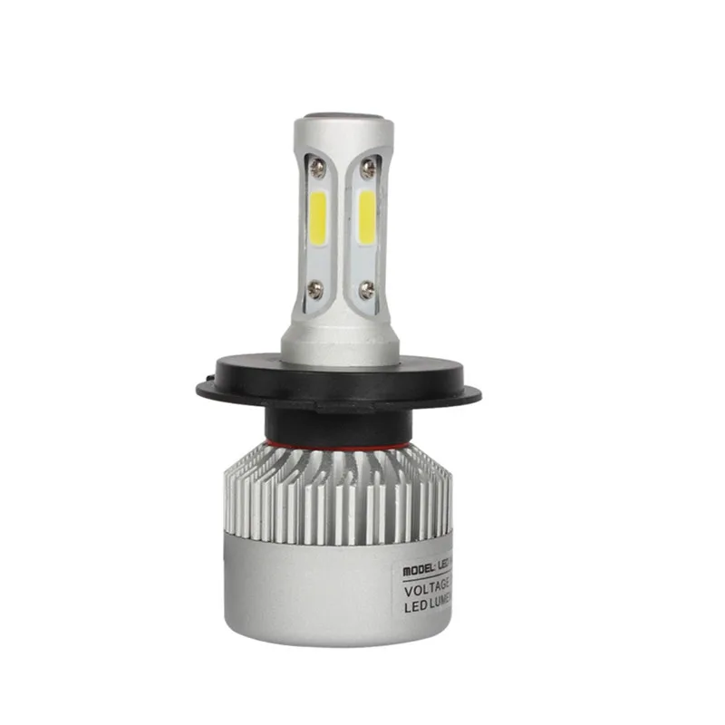 Automobiles H4 9012 9004 9007 LED Head Lamp COB S2 Auto Car Headlights 72W 8000LM High Low Beam Super White 6500K Bulb 2Pcs | Автомобили и