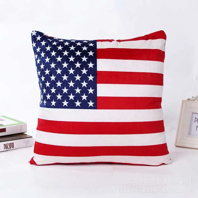 

Home Pillow Cover Case pillow case usa flag pillow pouch United states of America national flag Cotton pillowslip