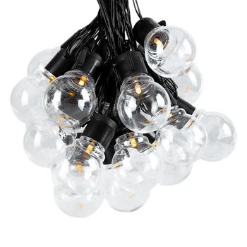 

6M Globe LED String Lights with 20 Clear Bulbs Fairy Light for Indoor Outdoor Garden Christmas Party Decor Holiday Lights
