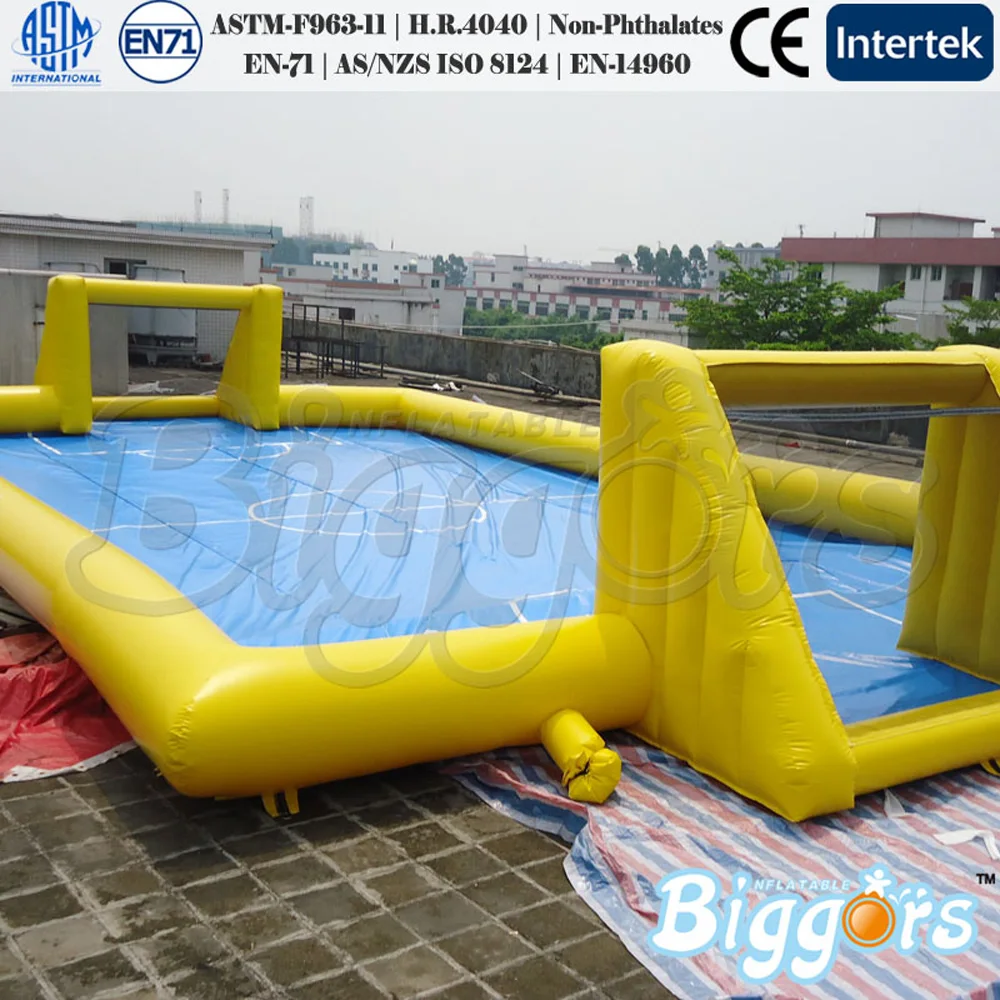 OEM Inflatable Soapy Stadium Football Soccer Field For Sports Gamein
