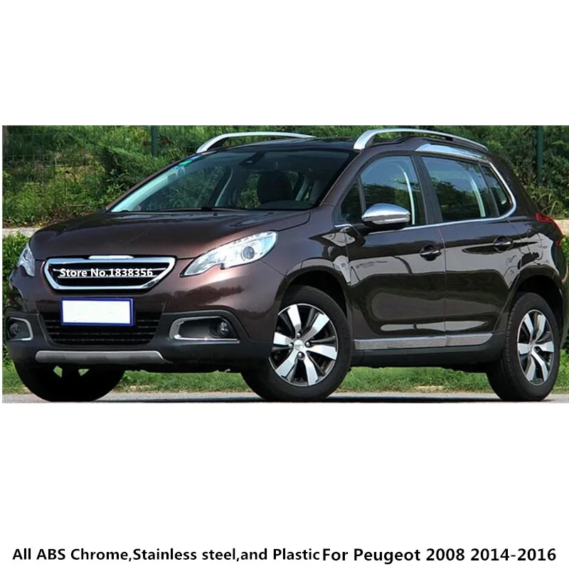 Для Peugeot 2008 2014 2015 2016 автомобильный Стайлинг крышка ABS головка Передняя машинка