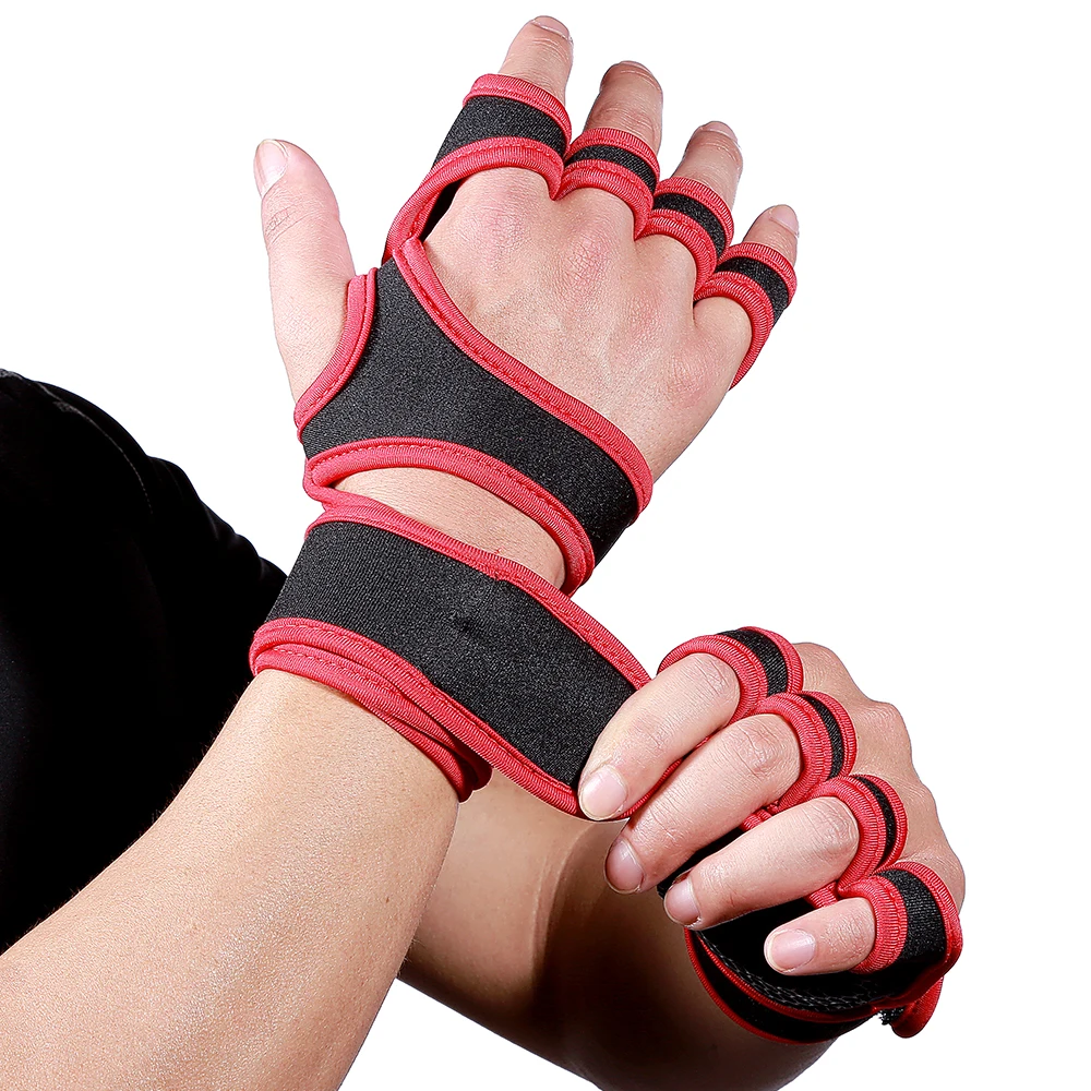 1Pair Weight Lifting Training Gloves Women Men Fitness Sports Body Building Gymnastics Grips Gym Hand Palm Protector Gloves 1Pair Weight Lifting Training Gloves Women Men Fitness Sports Body Building Gymnastics Grips Gym Hand Palm Protector Gloves