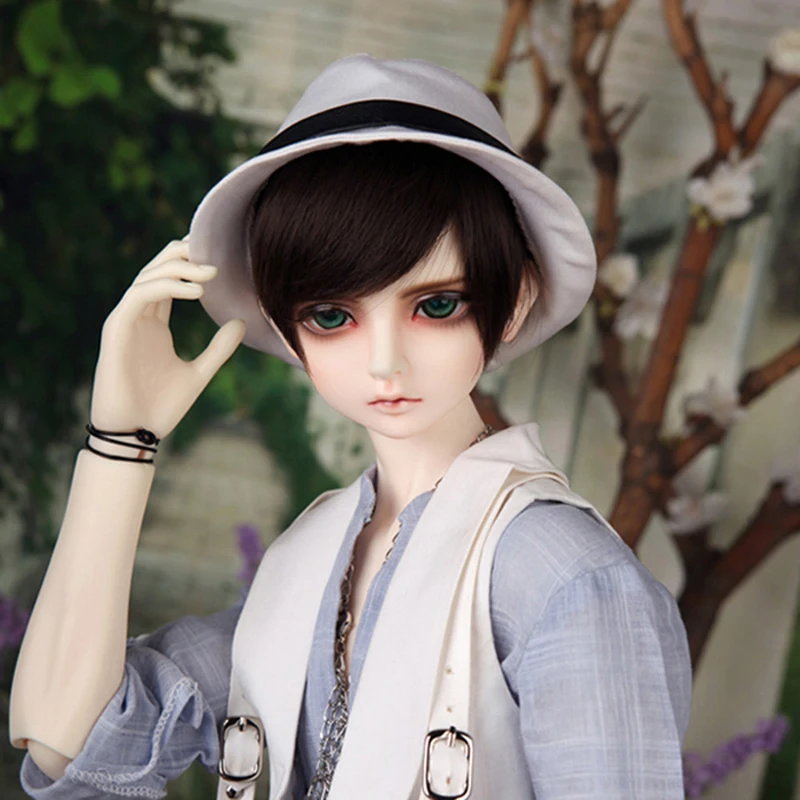 Парик для куклы Allaosify BJD 1/3 1/4 1/6 гигантский малыш ультра короткие прямые черные
