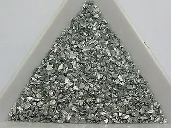 

45 Gram Silver Glass Crushed Chips Irregular Shape Nail Art Tips + Storage Box