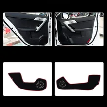 4 шт. ткань дверь защиты коврики анти-kick декоративные колодки для Kia Forte