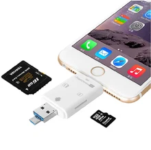 3in1 Micro USB Reader for SD SDHC TF Card For iPad Pro Air Mini iPhone 6 6S Plus 5 5S Samsung S7 HTC LG All OTG Android Phone