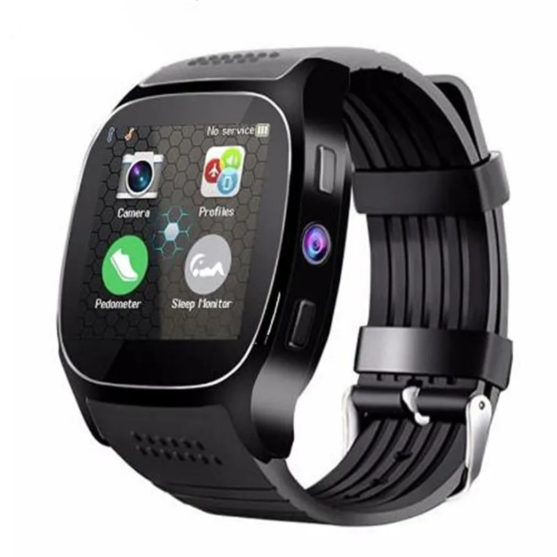 Men T8 Bluetooth Smart Watch With Touch Screen Big Battery Camera TF Sim Card For IOS Android Phone VS Y1 V8 X6 U8 A1 DZ09 Q18