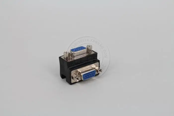 Адаптер VGA мама-мама для проектора монитора с переходником на 90 градусов