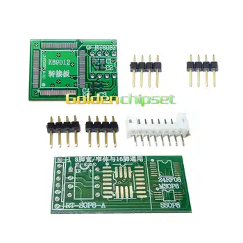 NEW RT809F Programmer Electronic Kits LCD Universal EPROM FLASH VGA ISP AVR GAL PIC Programmer + PEB-1 Expansion board+FFC Line