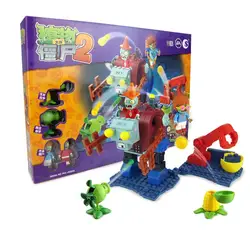 Растения против Зомби удар игра строительные блоки Набор игрушек, совместимых с подарком для детей действие