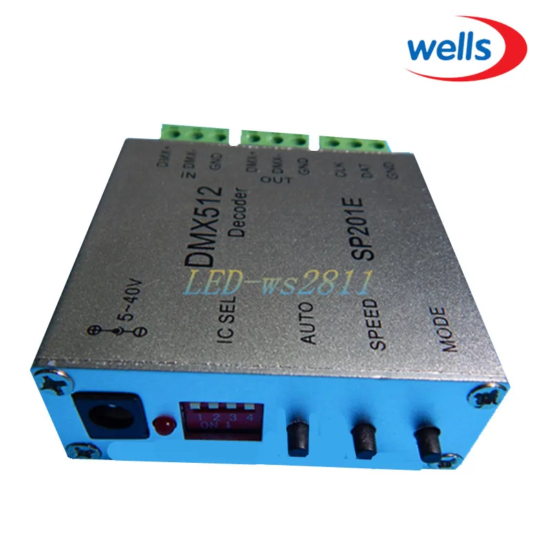 Новый декодер DMX 512 прост в использовании для ws2811 ws2801 strip 5V ~ 40V|dmx decoder|dmx 512dmx decoder |
