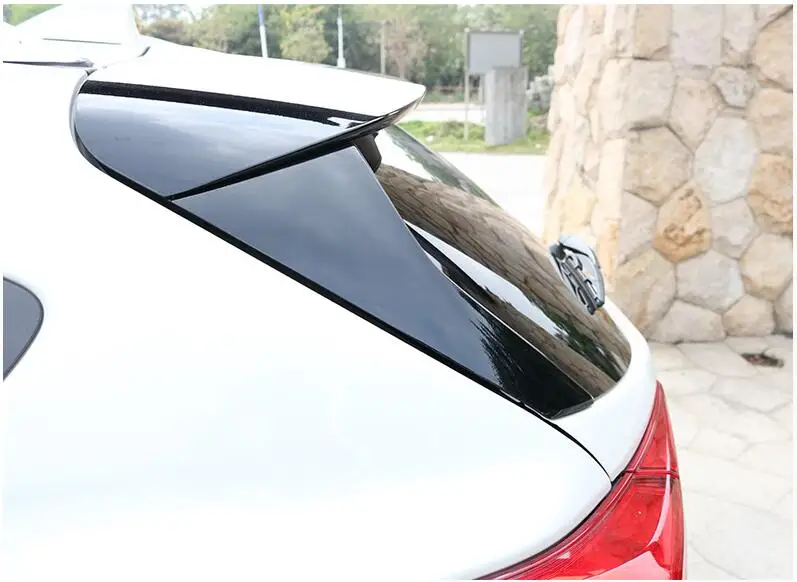 Черный/углеродное волокно средний столб целое окно Empennage защитная пленка наклейка для Subaru XV 19 BA103