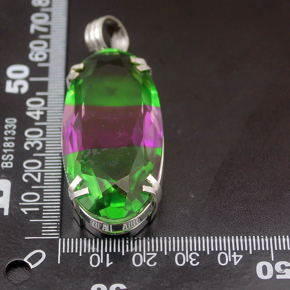 Hermosa ювелирные подвески из серебра дихроическое стекло HM1009|glass glass|glass 925glass dichroic |