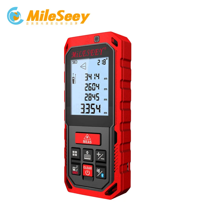 2018New Mileseey S7/S2 50M Bluetooth Edition Laser Rangefinder Handheld Digital Laser Distance Meter Rangefinder Measurer