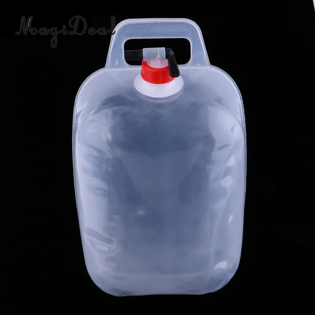 MagiDeal 10L Drinking Water Pot Folding Water Bucket Fruit Wash Basin for Outdoor