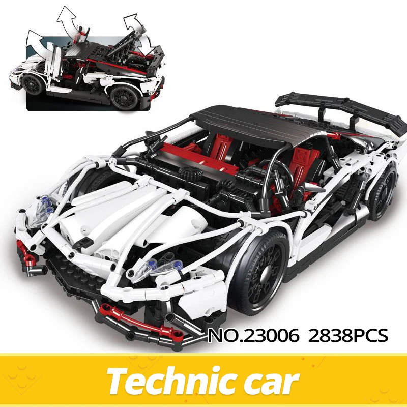 

Lepin 23006 2838 pcs Genuine New Technic Hatchback Type R Set Building Blocks Bricks Educational Toys Boy Gifts Technic Race Car